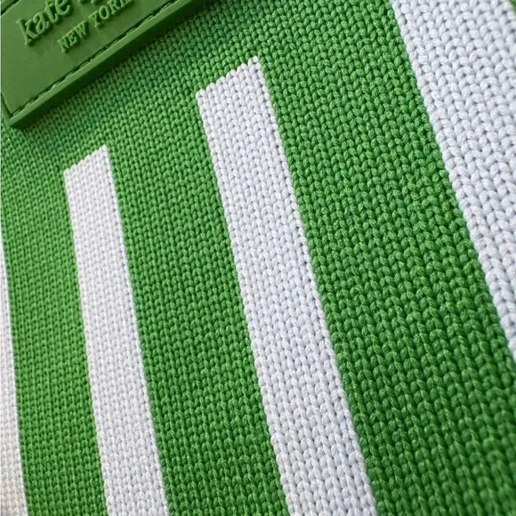 Kate Spade x Target Green/Blue Stripe Knit Crossbody Bag. NWT - Picture 3 of 5